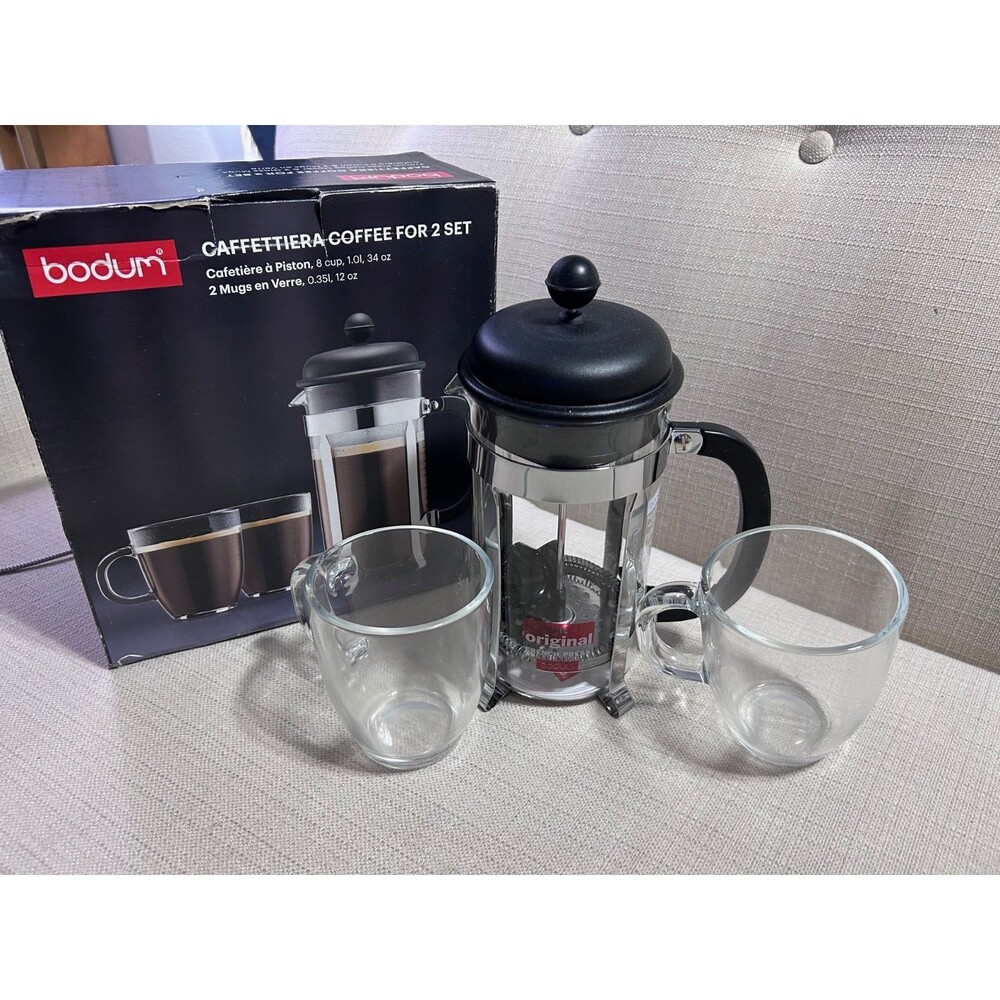Bodum Caffettiera Coffee Press Set w/ 2 cups